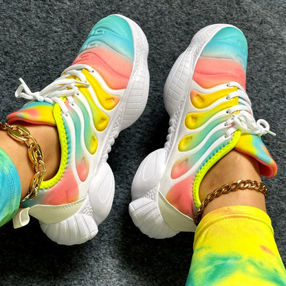 Women’s Rainbow Platform Sneakers