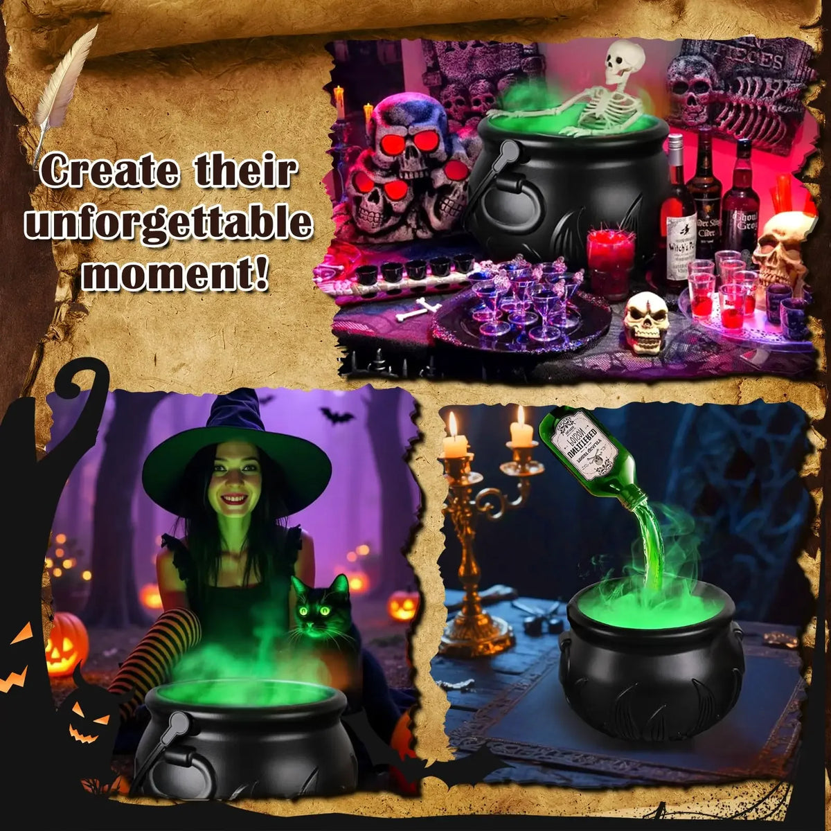 Witch Cauldron Fog Light Prop