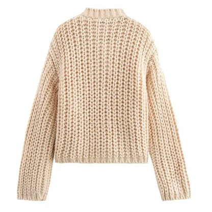 Button Pocket Knit Cardigan
