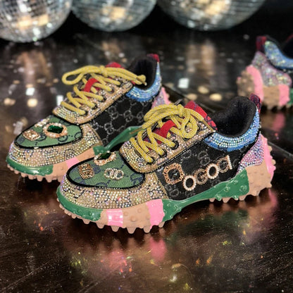 Women’s Rhinestone Platform Sneakers