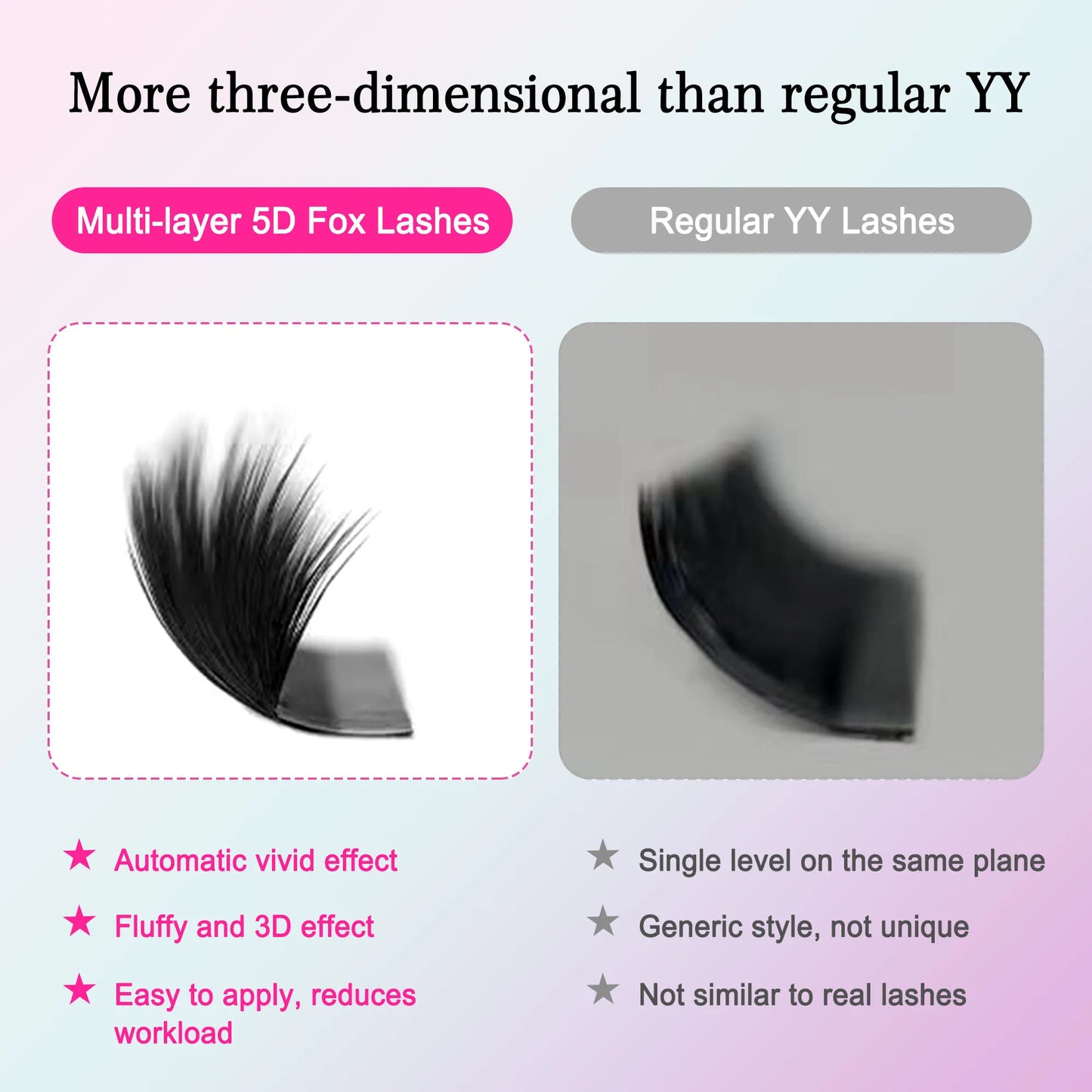 5D W Shape Eyelashes