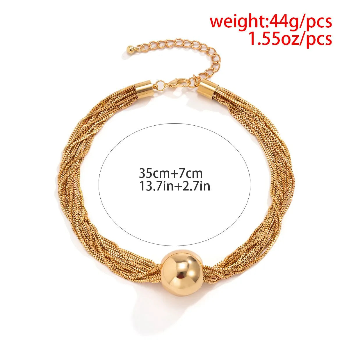 Twisted Chunky Chain Necklace