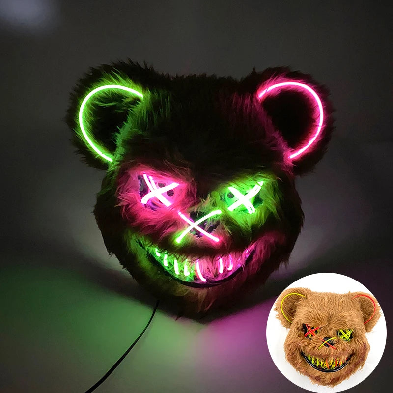 Glowing Bloody Animal Mask