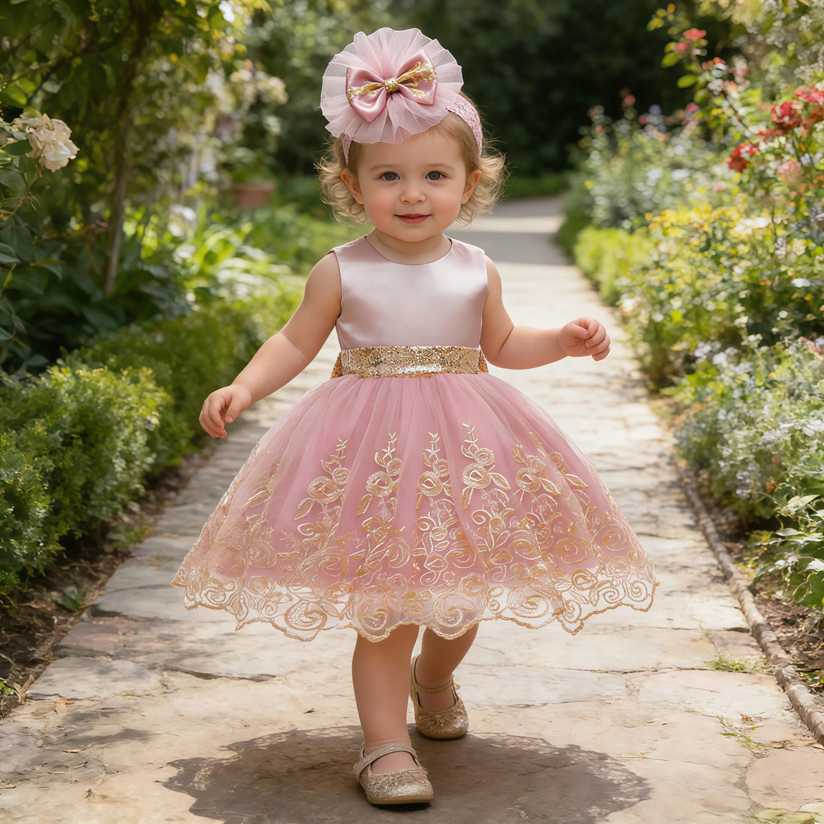 Princess Floral Cotton Dress