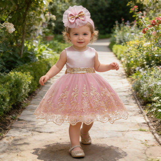 Princess Floral Cotton Dress