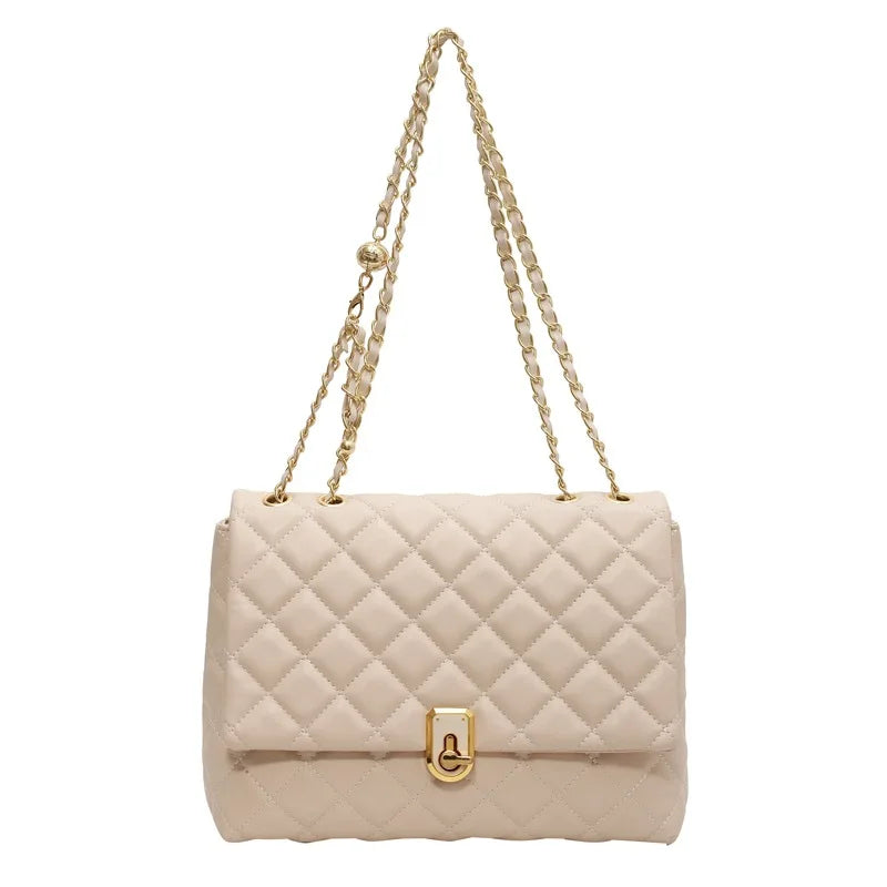 Diamond Pattern Shoulder Bag
