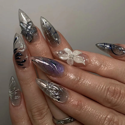 Y2K Cat Eye Press-On Nails