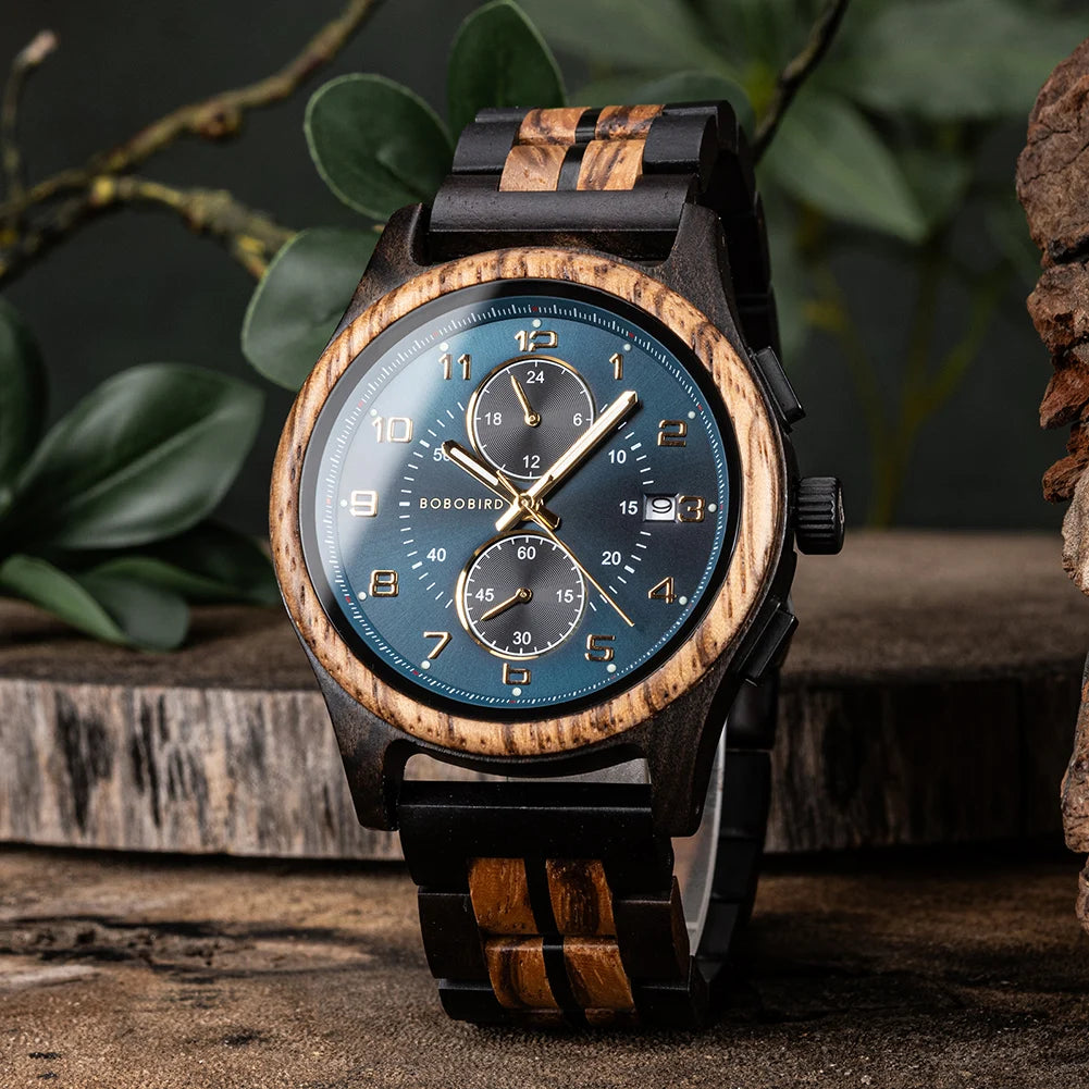 Bobobird Wooden Chronograph Watch