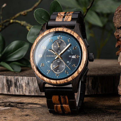 Bobobird Wooden Chronograph Watch