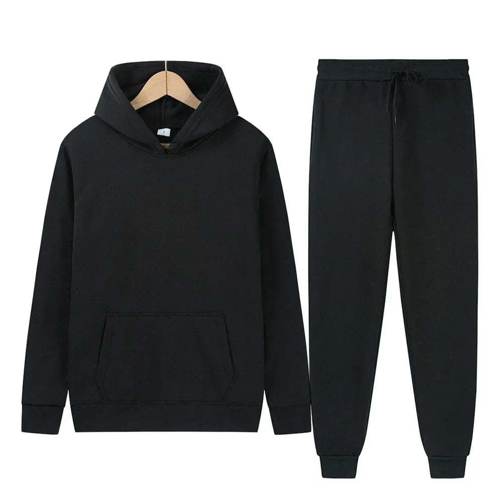 Women Two-Piece Zipper Hooded Tracksuit