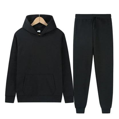 Women Two-Piece Zipper Hooded Tracksuit