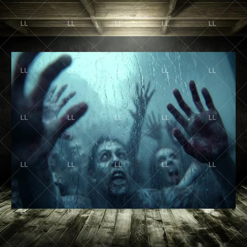 Zombie Explosion Halloween Photography Backdrop