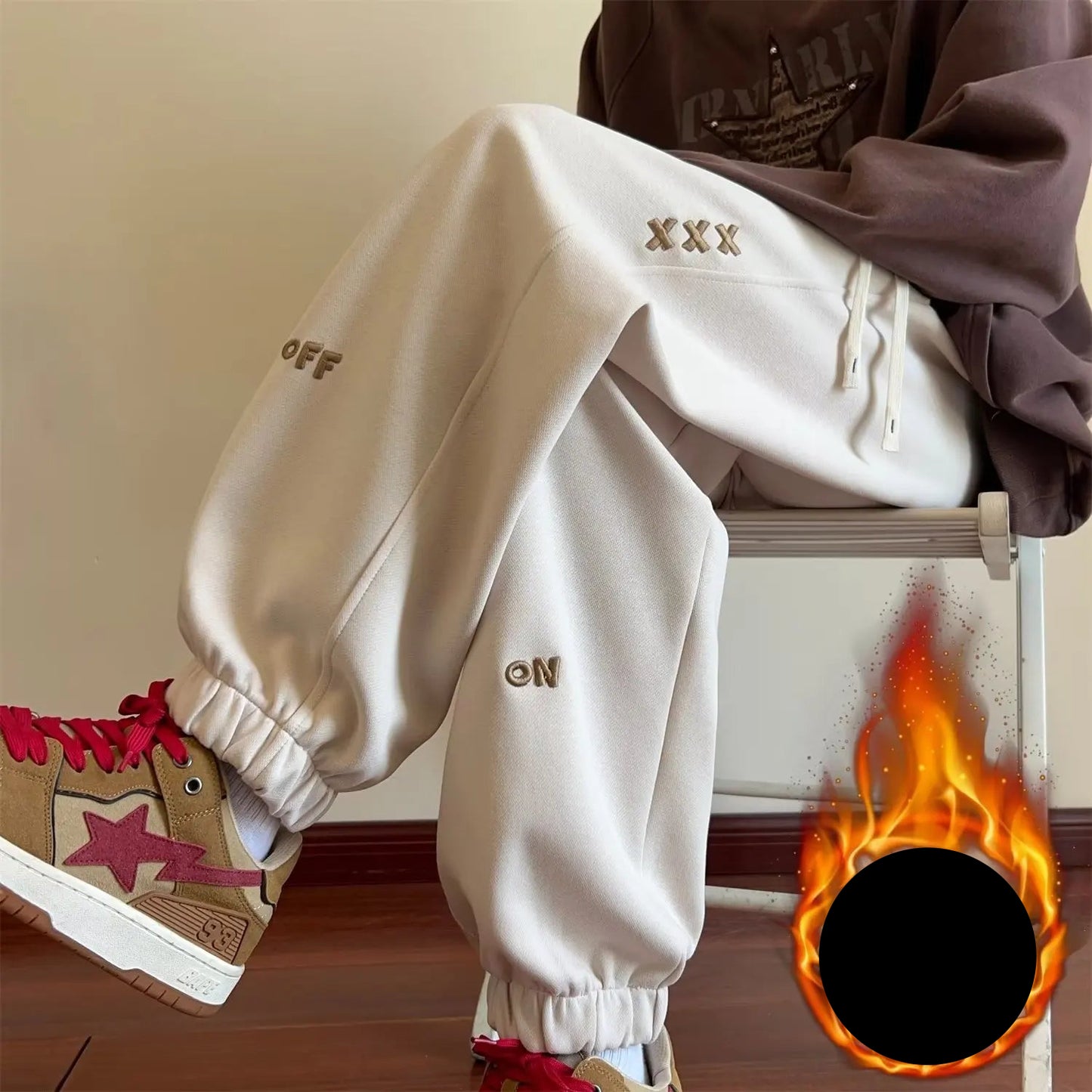 Fleece lined sweatpants