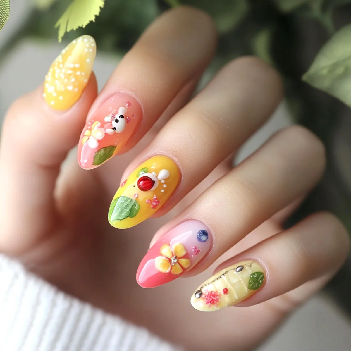 Ballerina French Nail Tips