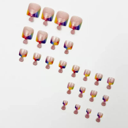Yadornos 24Pcs Toe Nail Set