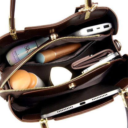 Microfiber Leather Crossbody Tote
