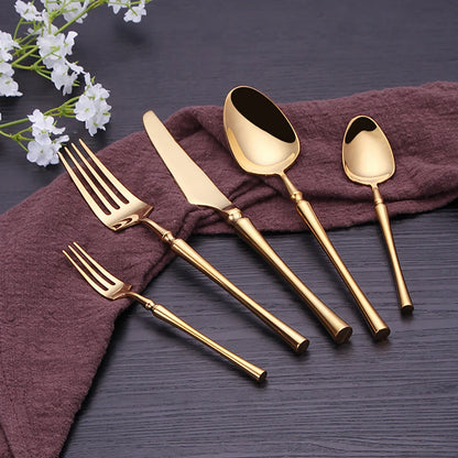 Metal Solid Sliver Cutlery Set
