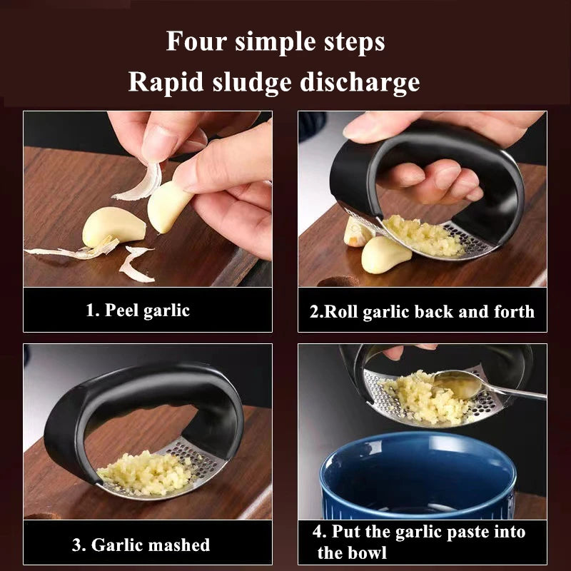 Steel Manual Garlic Masher
