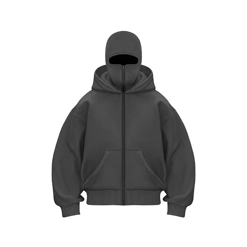 Face Mask Zip Hoodie