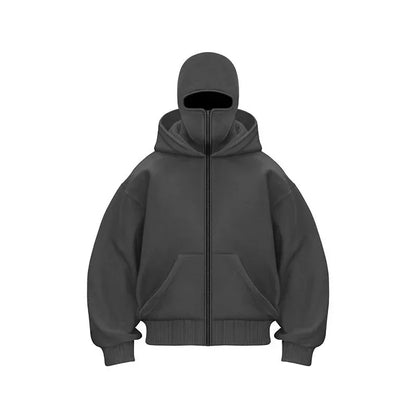 Face Mask Zip Hoodie