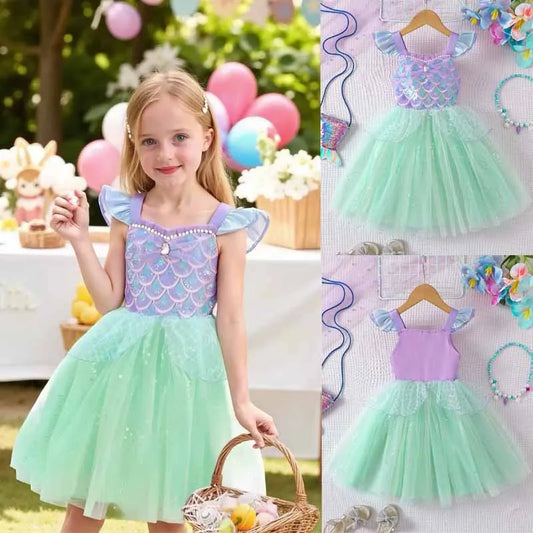 Mermaid Patchwork Sequin Dress