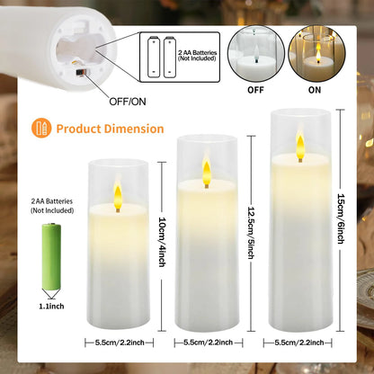 Flameless LED Flicker Candles