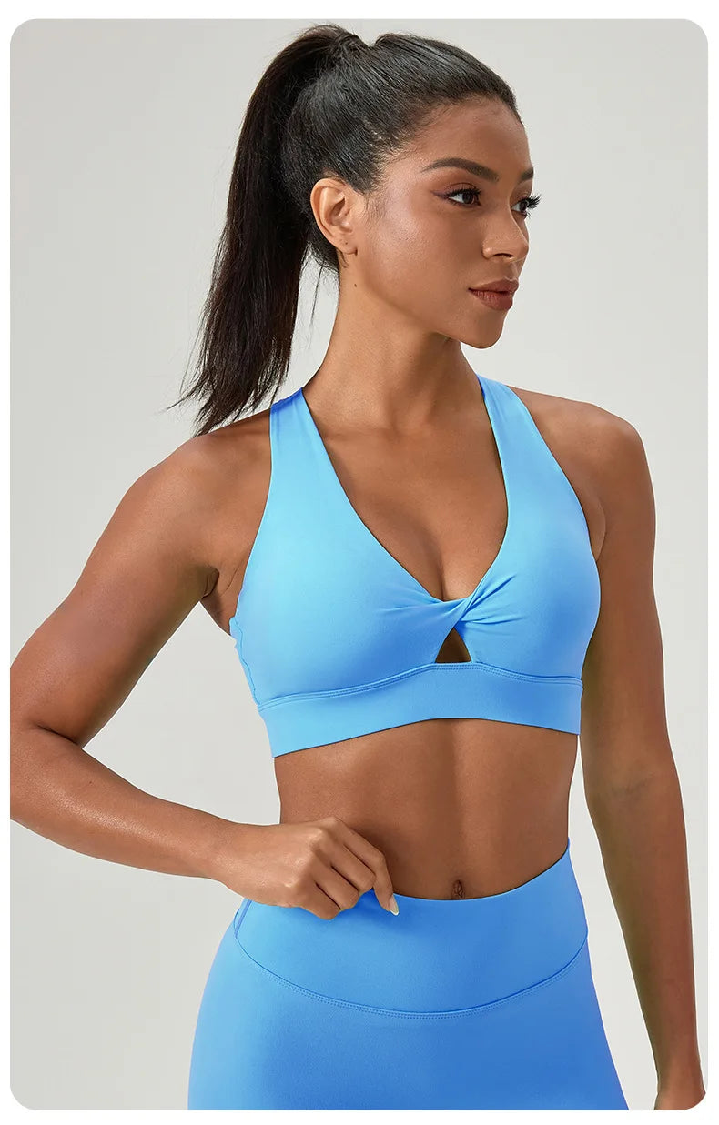 Yoga bra detachable padding quick-drying