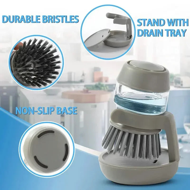 Dishwashing Brush with Dispenser