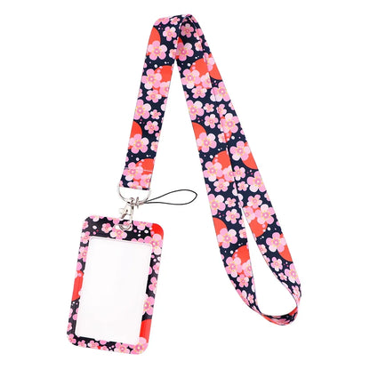 Sakura Cherry Blossoms Flower lanyard