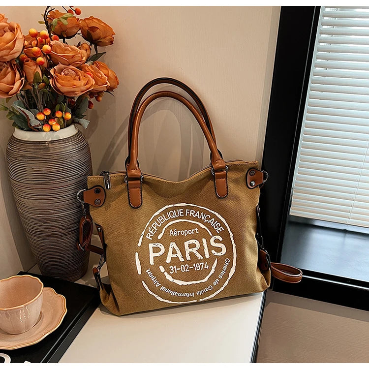 Retro Canvas Tote Bag