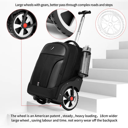 20-Inch Rolling Laptop Backpack