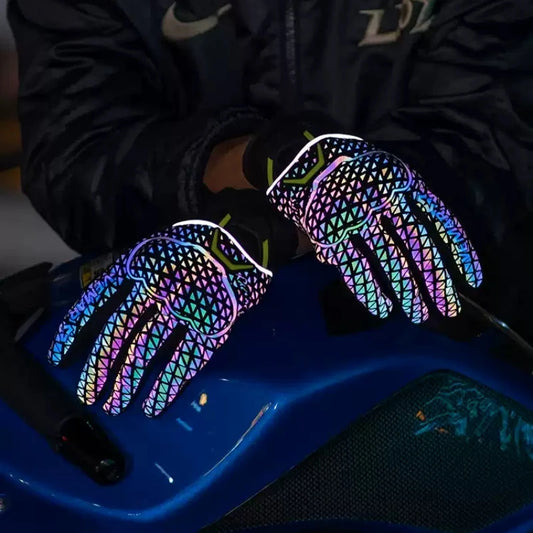 Reflective TPU Knuckle Motorcycle Gloves