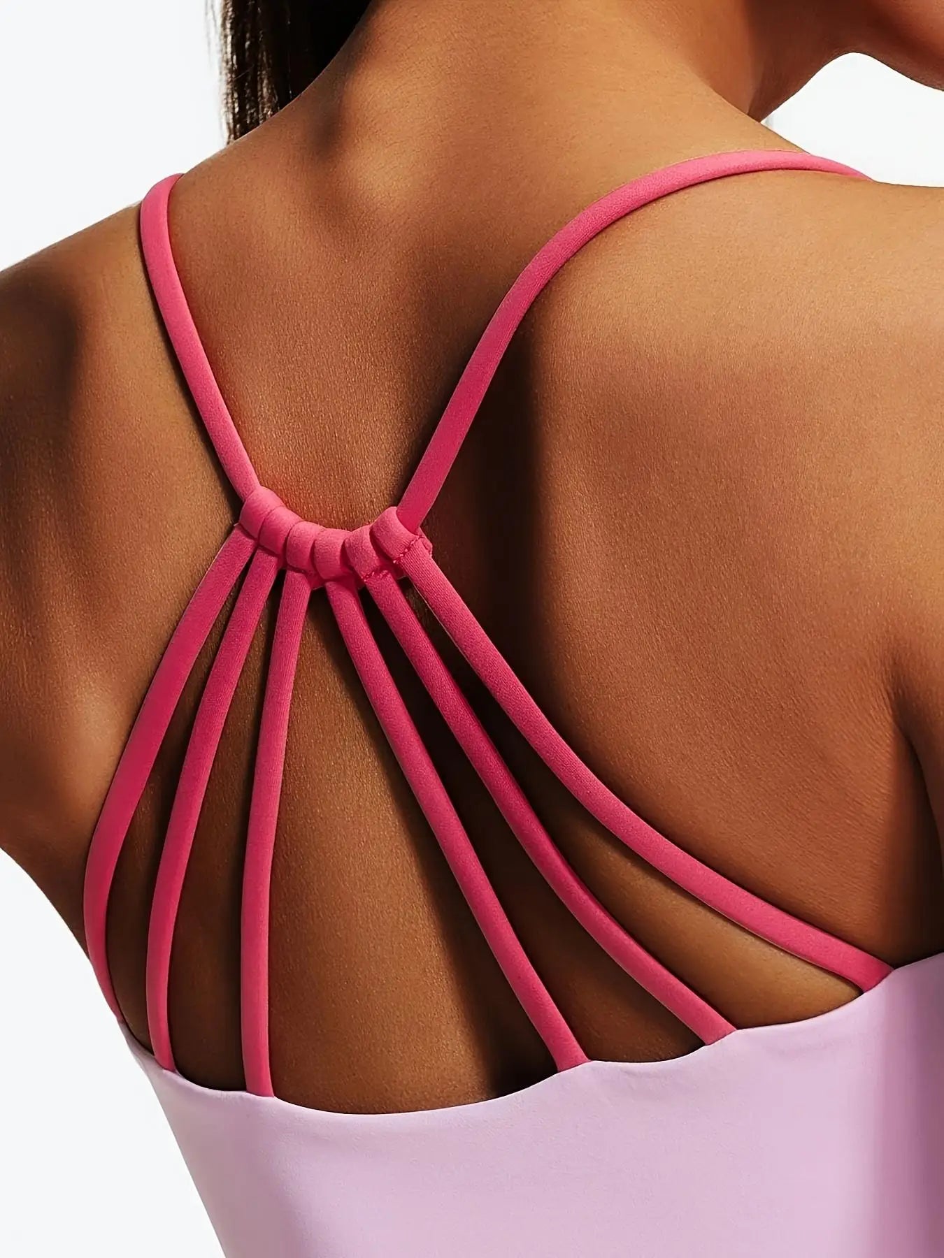 Backless Fixed-Pad Sports Bra
