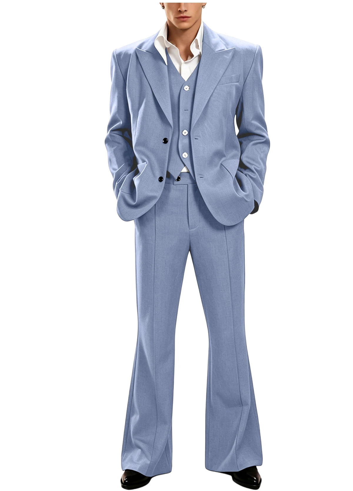 Vintage Peak Lapel Slim Suit