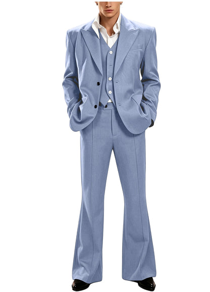Vintage Peak Lapel Slim Suit