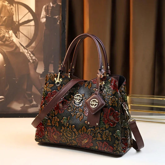 Elegant Floral Shoulder Bag