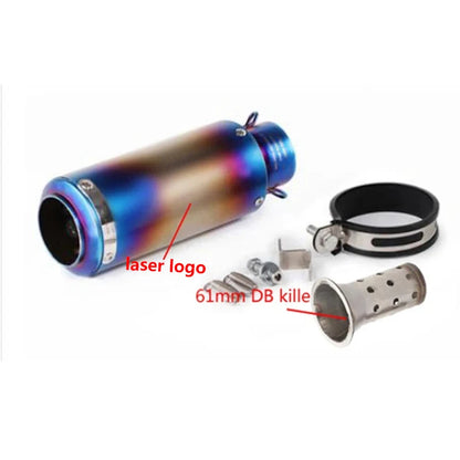 Universal 51/60mm Carbon Fiber Exhaust Muffler DB Killer
