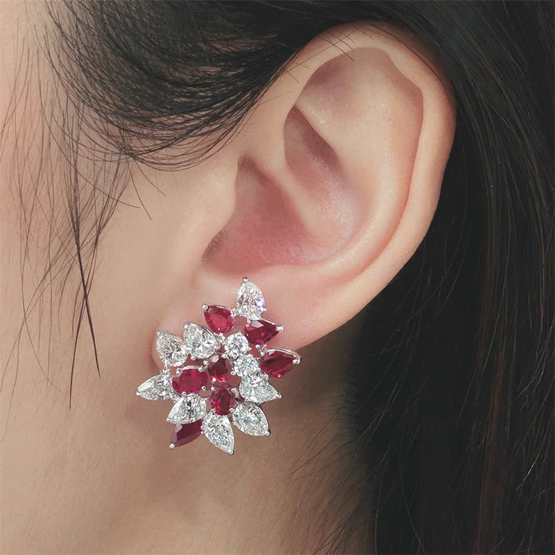 Geometric Zircon Studs