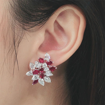 Geometric Zircon Studs