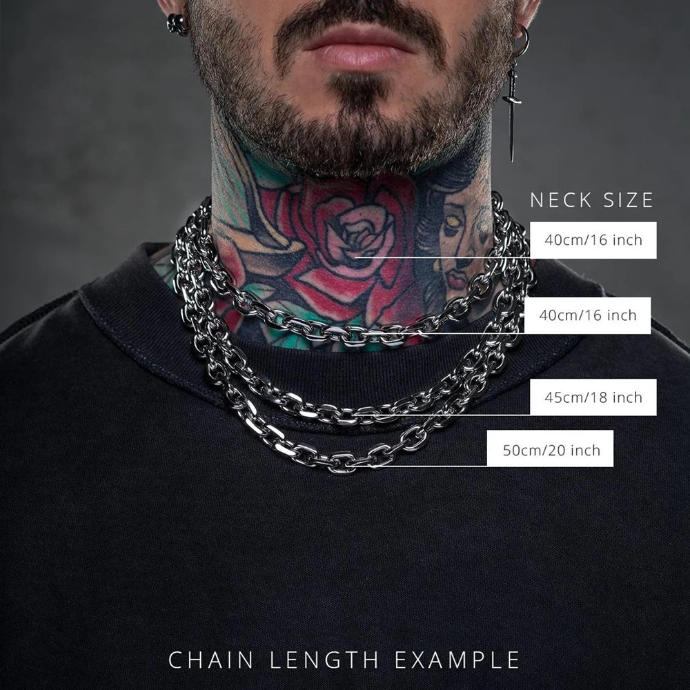 Metal Geometric Stainless Link Chain Party