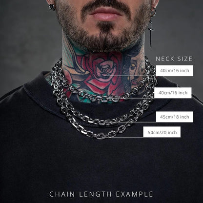 Metal Geometric Stainless Link Chain Party