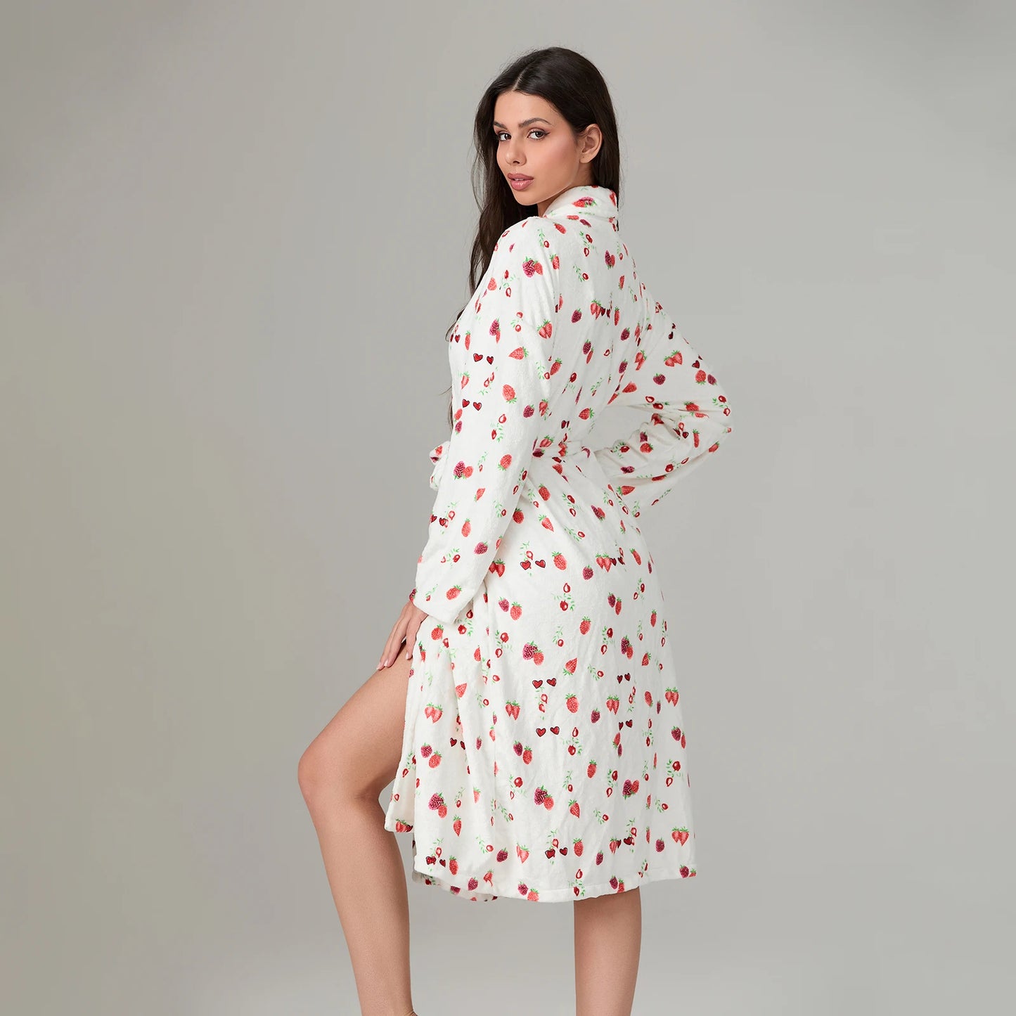 Printed Velvet Spa Robe