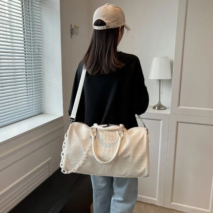 PU Leather Boston Bag
