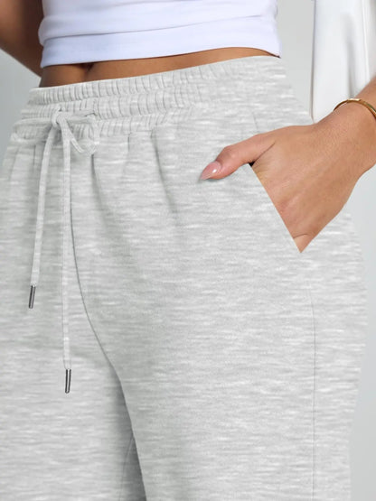 Wide-Leg Baggy Drawstring Joggers