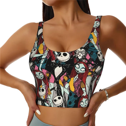 Skull Print Halloween Bra