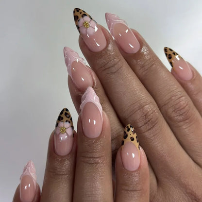 24Pcs French Ballerina Nail Tips