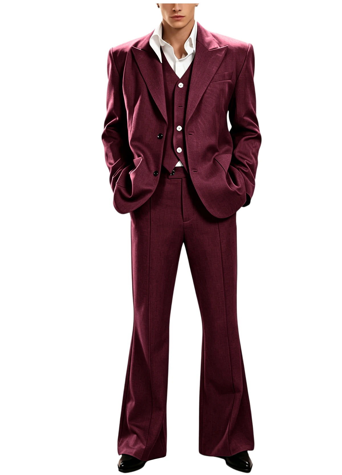 Vintage Peak Lapel Slim Suit