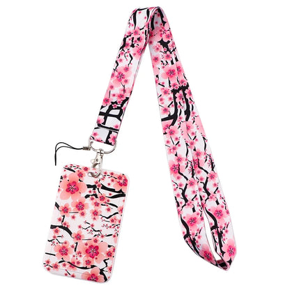 Sakura Cherry Blossoms Flower lanyard