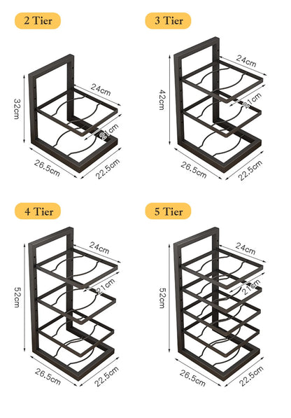 Steel Reusable Organzier Kitchen Adjustable