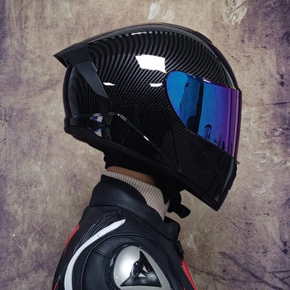 Double-Visor Full-Face Racing Helmet